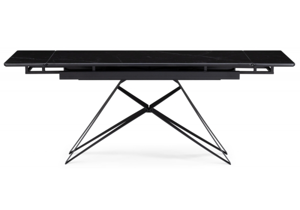 Керамический стол Блэкберн 140(200)х80 черный мрамор shakespeare black, черный Керамический стол Блэкберн 140(200)х80 черный мрамор shakespeare black, черный