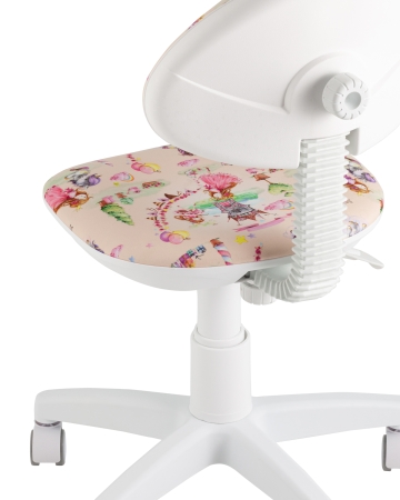 Кресло компьютерное детское УМКА Princesski пластик белый