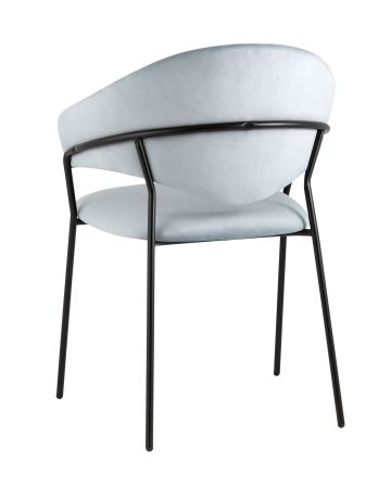 Стул Алексис велюр пыльно-голубой