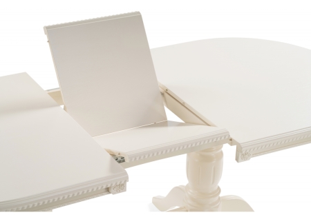 Стол деревянный Эвклаз овальный бежевый