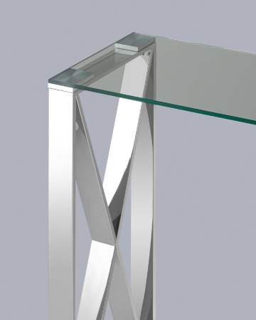 Консоль КРОСС 115*30 серебро