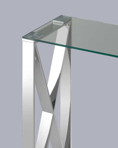 Консоль КРОСС 115*30 серебро