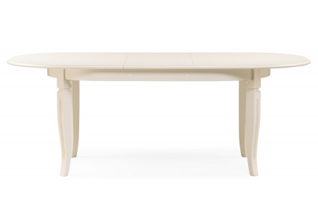 Стол деревянный Aviano овальный слоновая кость