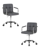 Набор 2 шт Офисное кресло для персонала TERRY, серый