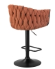 Стул барный LEON оранжевая ткань LAR 275-27