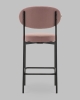 Стул полубарный Бриф DD велюр пыльно-розовый