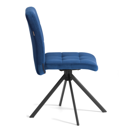 Стул обеденный Medeo синий велюр