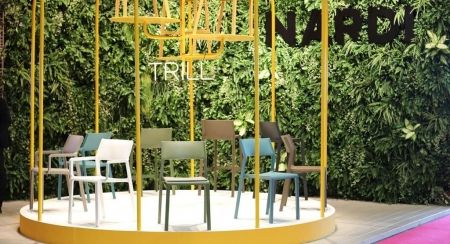 Кресло пластиковое Trill Armchair табак