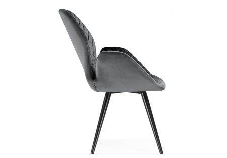 Стул Муат поворотное графитовый, черный