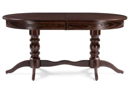 Стол деревянный Дейвер 160(220)х100 орех темный