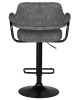 Набор 2 шт Стул барный CHARLY BLACK, серый твид (LEO11)
