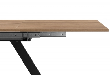 Стол деревянный Райн 116(160)x77 раздвижной дуб табачный, черный