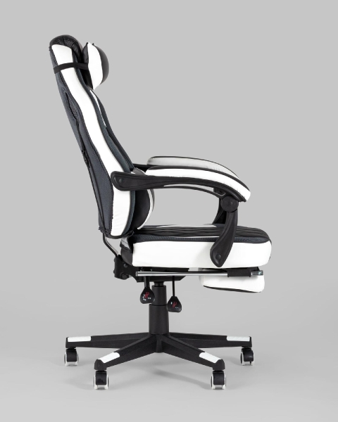 Кресло игровое Virage TopChairs черно-белое Кресло игровое Virage TopChairs черно-белое