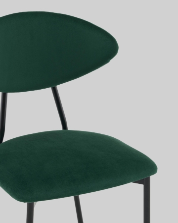 Стул обеденный Квинси велюр зеленый