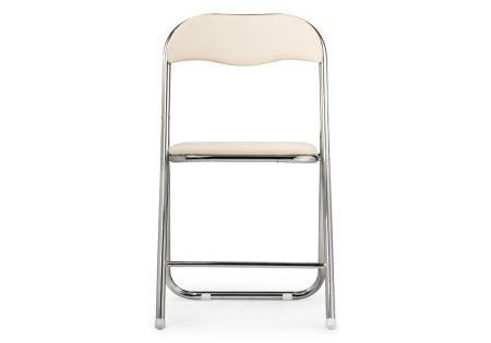 Стул Fold 1 складной бежевый, хром