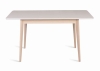 Раздвижной стол Рэй 120 белая эмаль с подстольем беленый дуб