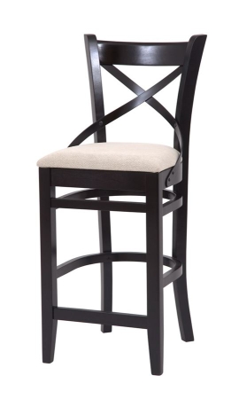 Стул барный "Hugo" венге, бежевый