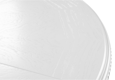 Стол деревянный Нозеан круглый белый, серебро