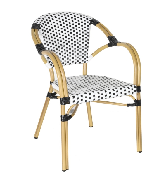 "Кабри" плетеный стул из искусственного ротанга, черный