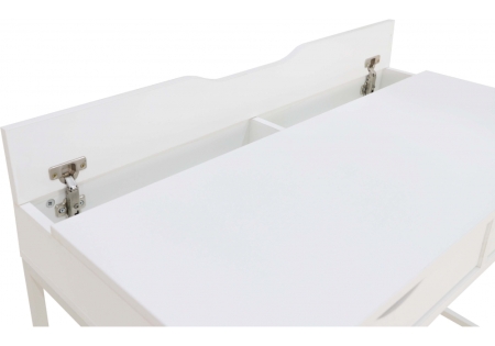 Компьютерный стол Дейл белый шелк