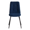 Стул обеденный Asti синий, велюр и металл, мягкое сиденье, без подлокотников Стул обеденный Asti синий, велюр и металл, мягкое сиденье, без подлокотников