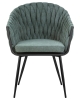 Стул обеденный MATILDA зеленая ткань LAR 275-23