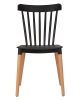Набор 4 шт Стул обеденный THEO, ножки светлый бук черный (B-03)