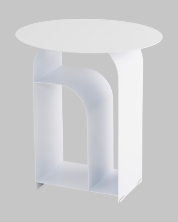 Журнальный столик Arwel металл белый