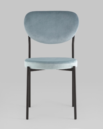 Стул обеденный Барбара велюр серо-голубой NC