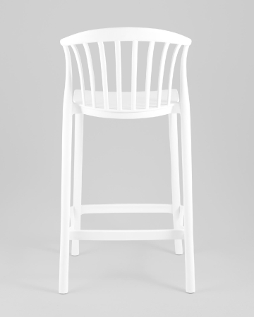 Стул полубарный Campo пластик белый