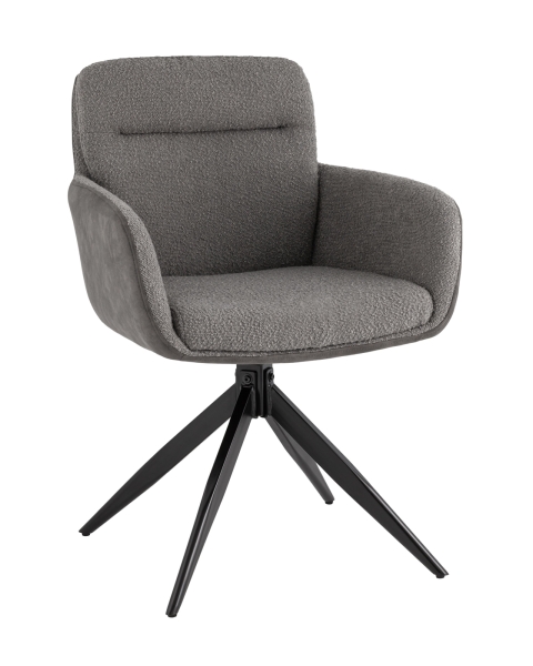 Стул обеденный Waldo серый с серой экокожей