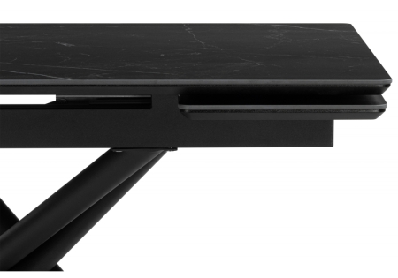 Керамический стол Мэриан 140(200)х80 shakespeare black, черный