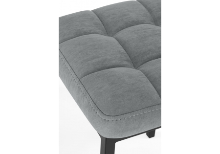 Табурет Байя микровелюр катания сильвер, черный