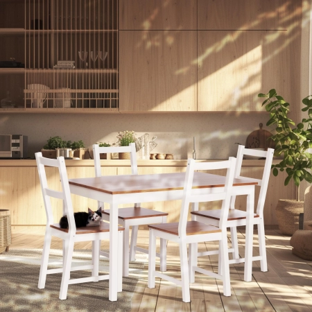 Стул Соната коричневый, дерево, твердое сиденье, без подлокотников