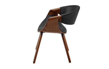 Стул JY1829 черный, орех