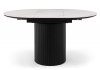Керамический стол Лорен 100(140) snow white, черный