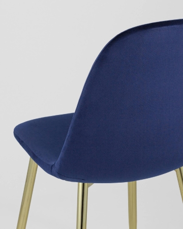 Стул Валенсия велюр синий золотые ножки Стул Валенсия велюр синий золотые ножки