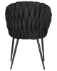 Набор 2 шт Стул обеденный MATILDA, черная ткань (LAR 275-50)