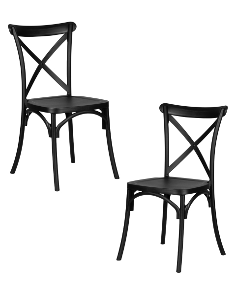 Набор 2 шт Стул обеденный ZILAN черный (B-03)
