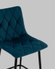 Стул полубарный Одди Diamond велюр синий Стул полубарный Одди Diamond велюр синий