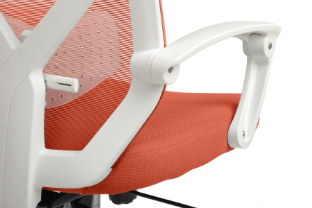 Кресло Oliver RCH W-203AC белый пластик и оранжевый Кресло Oliver RCH W-203AC белый пластик и оранжевый