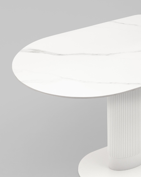 Стол обеденный Mystery 130х80 см белый керамика Стол обеденный Mystery 130х80 см белый керамика