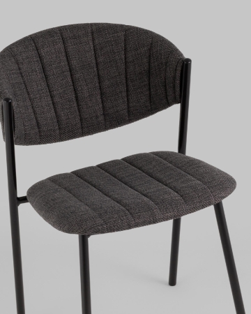 Стул Харпер ткань рогожка темно-серый