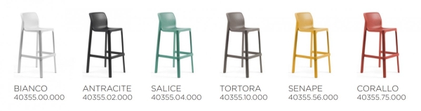 Стул пластиковый барный Net Stool белый Стул пластиковый барный Net Stool белый
