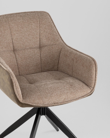 Стул обеденный Alba экокожа коричневый