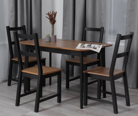 Стол Соната Люкс раздвижной, черные ножки