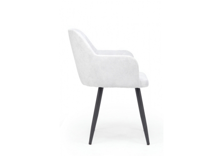 Стул на металлокаркасе Инфини светло-серый (ocean 021), черный