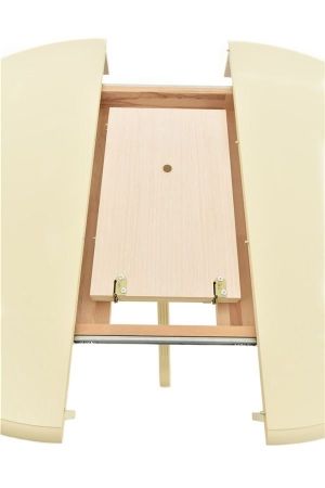 Стол "Фабрицио-1" раздвижной D 1000 тон 10 слоновая кость RAL 1015