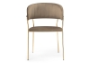 Стул на металлокаркасе Kamelia капучино, золотой