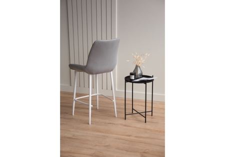 Барный стул Седа светло-серый (zd 960), белый